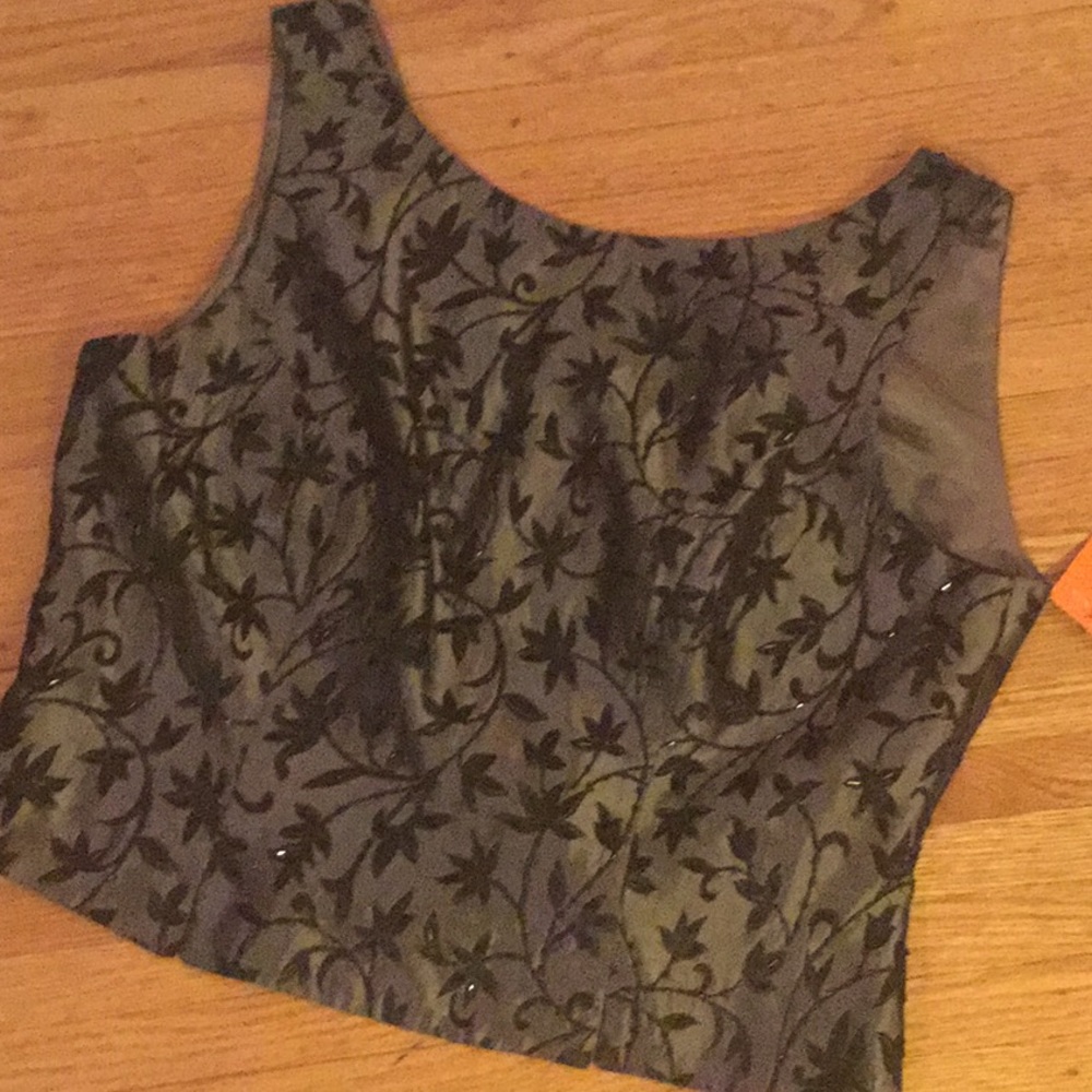 Js Collection Leaf Shell Back Zipper 16 - image 1